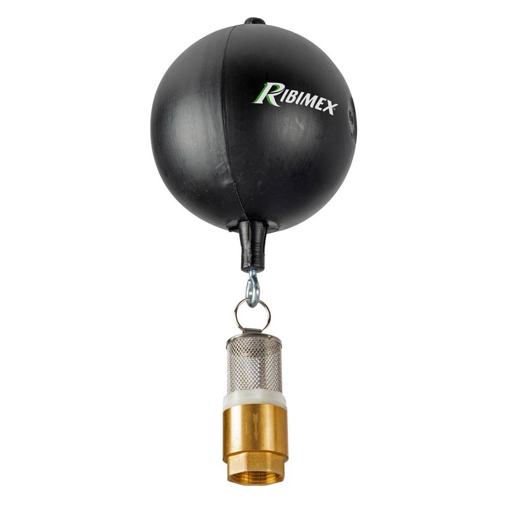 Ribimex - Crépine d'aspiration anti-obstruction en laiton diamètre 1 pouce, filtre métal, pour pompe - Imagen 1