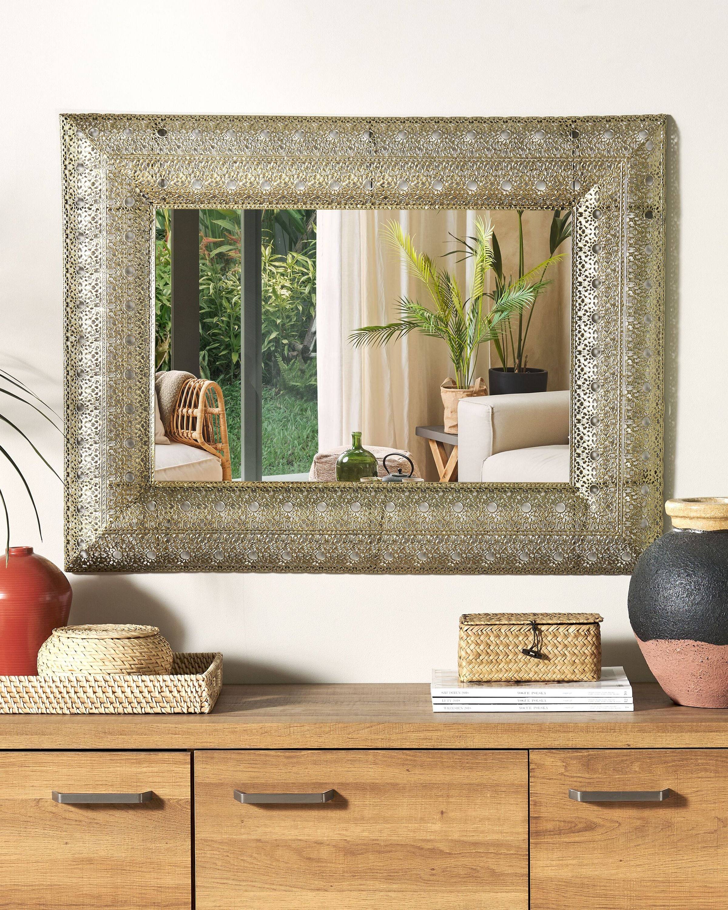 Beliani - Miroir Métal Doré DEHRADUN - 69x5x90- Beliani - Image 1