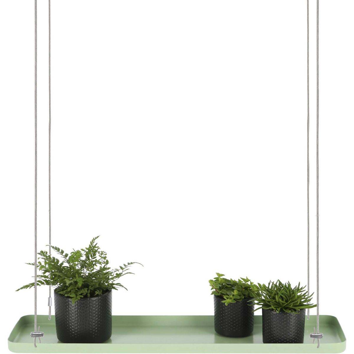 Esschert Design - Support à plantes rectangulaire à suspendre vert Longueur de 58 cm Esschert's Garden - Imagen 1