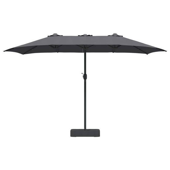 Parasol de jardin Polyester Anthracite 385 x 209 x 244 cm - PANGIVO - Image 4