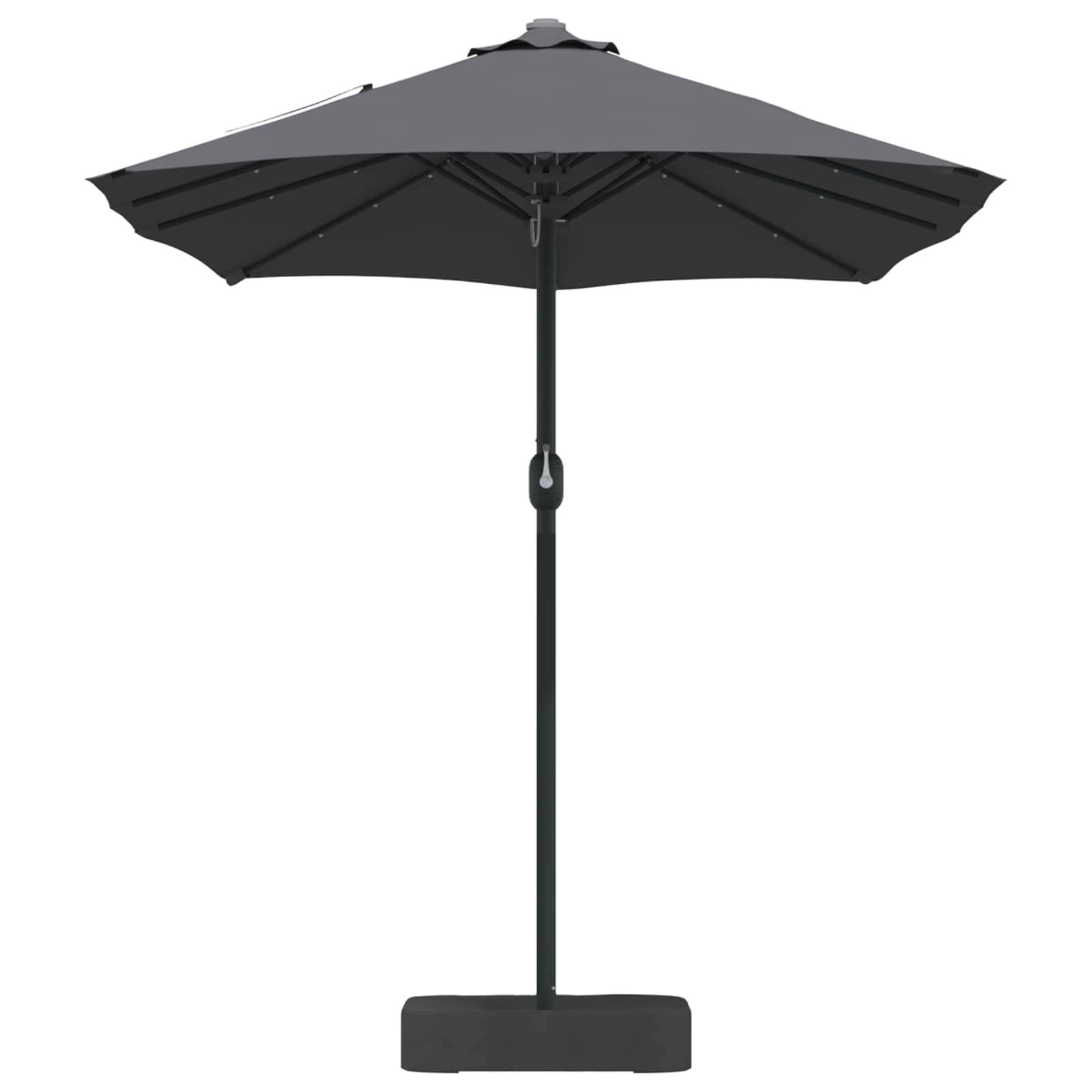 Parasol de jardin Polyester Anthracite 385 x 209 x 244 cm - PANGIVO - Image 5