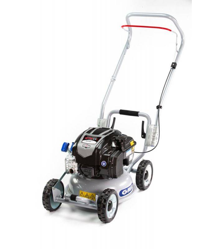 Grin - Tondeuse thermique 37 cm, mulching haute performance, moteur briggs  stratton 163cm³ - GRIN HM37