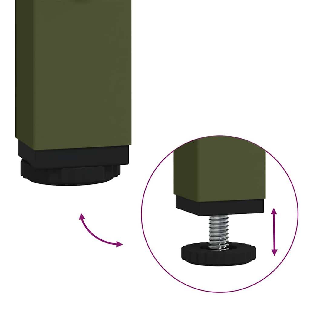 Mangeoire Bétail Métal 15kg Hauteur Idéale Pré Vert Olive - ComfortXL Outdoor Living - Image 8
