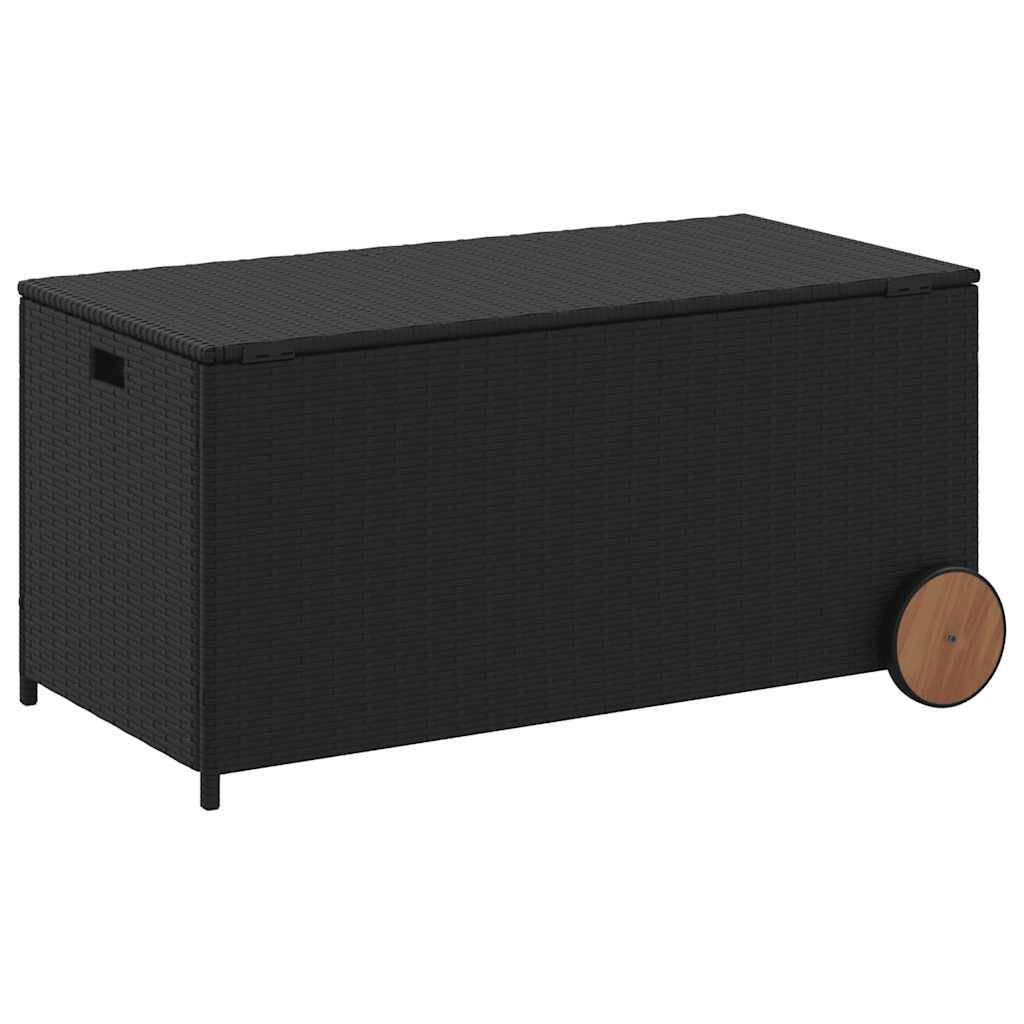 Coffre de Rangement Polyrotin avec Roues 190L pour Extérieur et Intérieur Noir – ComfortXL Outdoor Living - Image 6