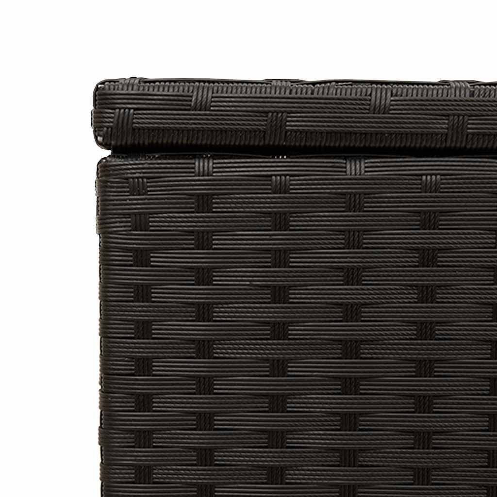 Coffre de Rangement Polyrotin avec Roues 190L pour Extérieur et Intérieur Noir – ComfortXL Outdoor Living - Image 9