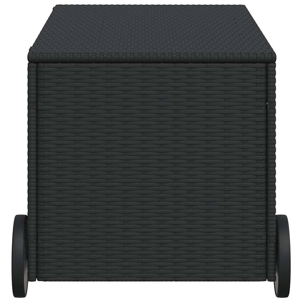 Coffre de Rangement Polyrotin avec Roues 190L pour Extérieur et Intérieur Noir – ComfortXL Outdoor Living - Image 5
