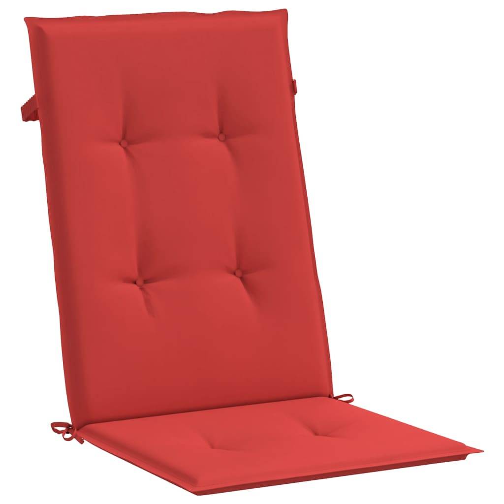 Prolenta Premium - Coussins de chaise de jardin polyester rouge  120 x 50 x 3 cm  - Prolenta premium p330.8 - Image 5