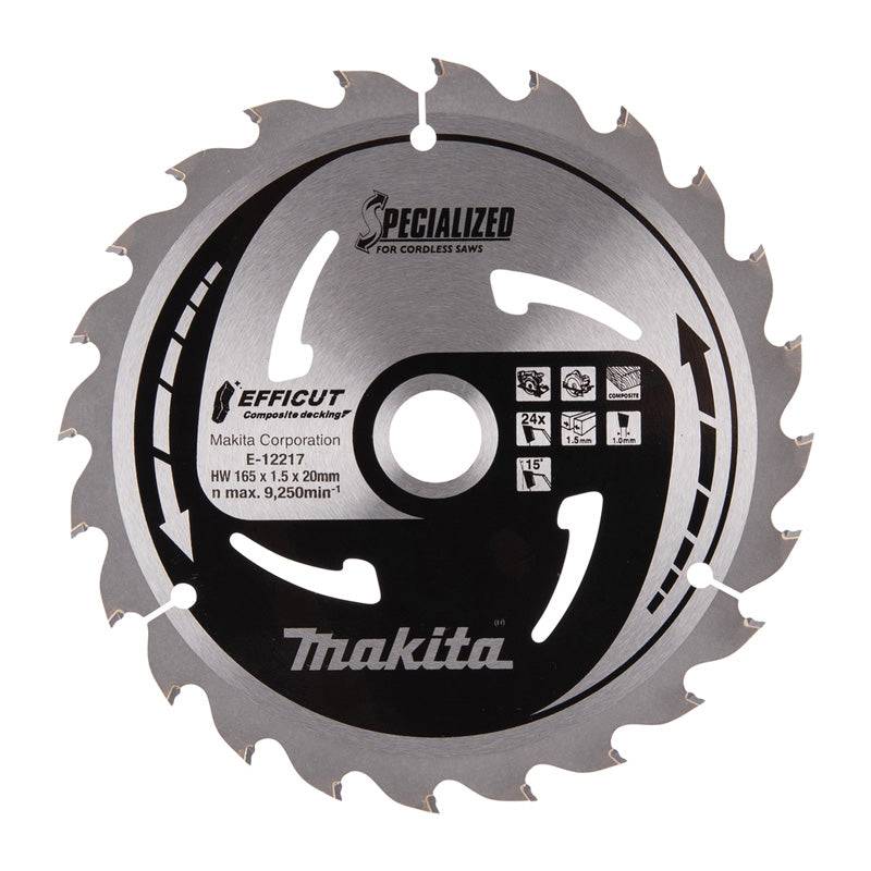 Makita - Lames "EFFICUT" Composite decking MAKITA - taille Ø 185 mm x 15 Dents - MAKITA ACCESSOIRES - Imagen 2