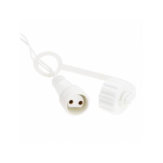 Guirlande stalactite Blanc froid 10m 260 LED câble transparent 8 programmes extensible - Image 6