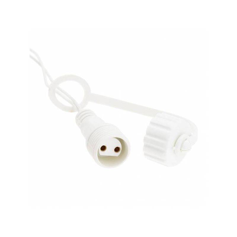 Guirlande stalactite Blanc froid 10m 260 LED câble transparent 8 programmes extensible - Image 6