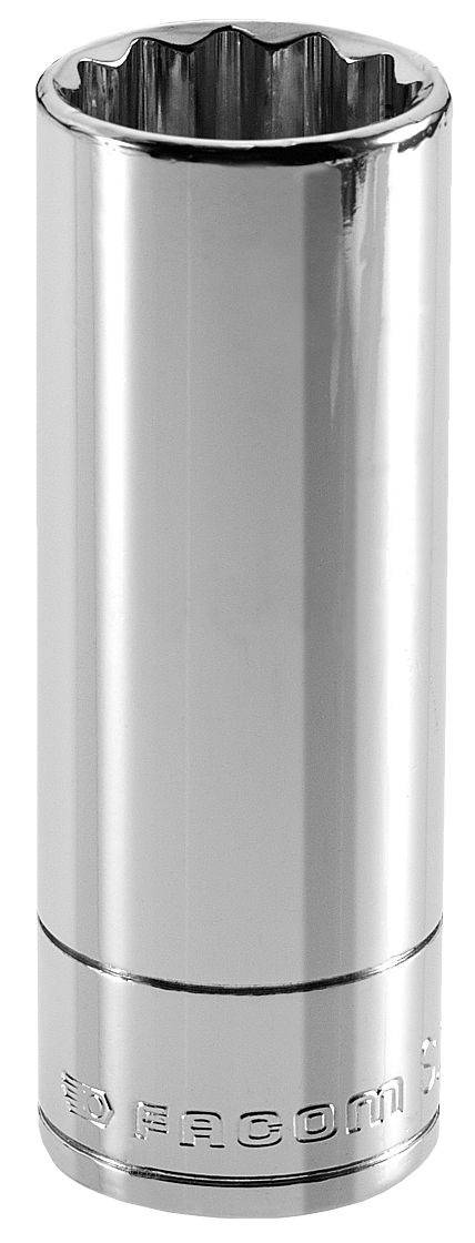 Douille 1/2'' longue 12 pans métriques 23mm longueur 77mm - FACOM - S.23LA - Image 1