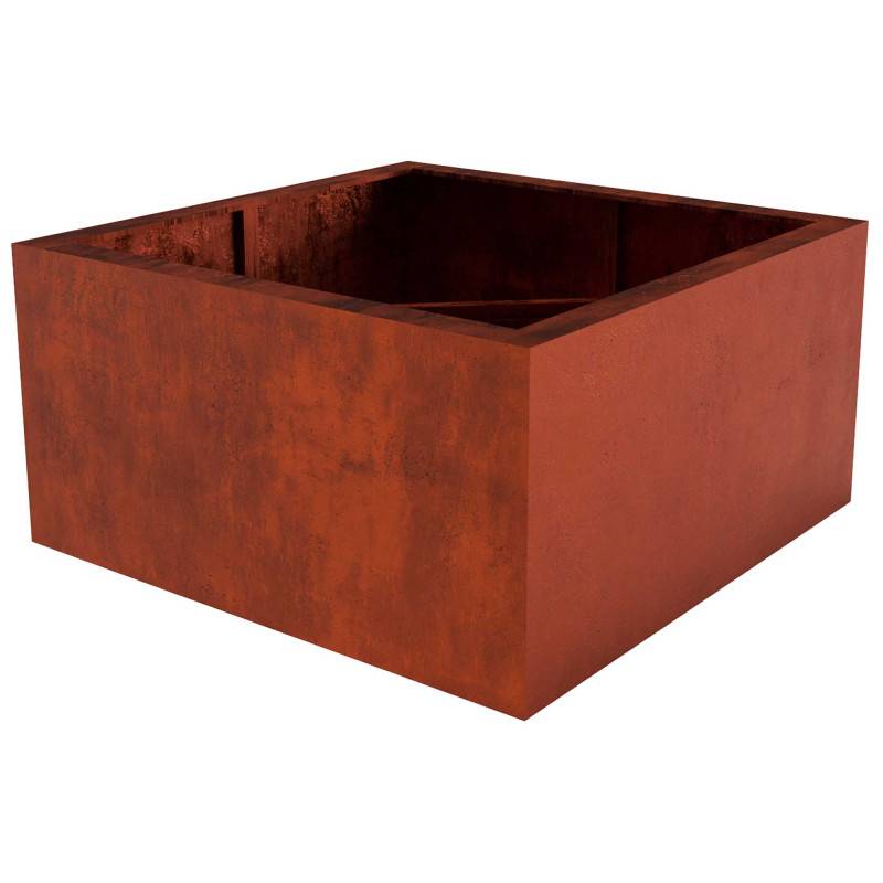 Forest Style - Bac bas Corten carré - 249L