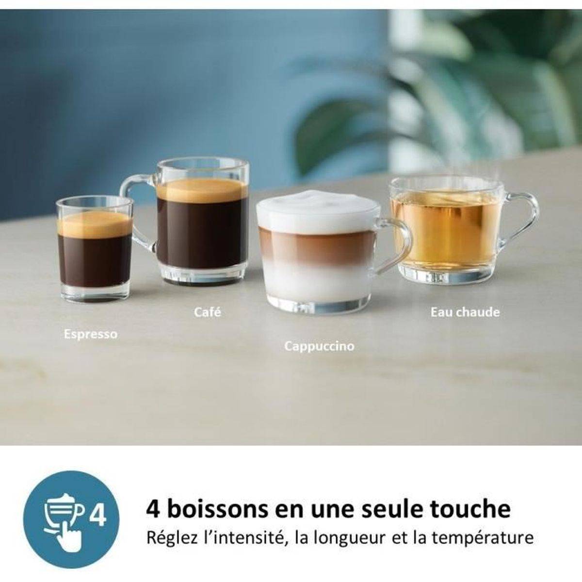 Philips - Machine expresso broyeur céramique EP2230/10, 12 niveaux, LatteGo, écran tactile, noir mat, Philips - Image 3