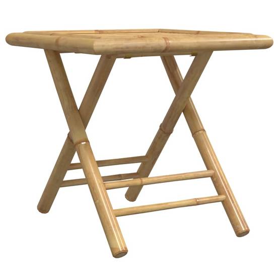 ComfortXL - Table d'Appoint Pliable en Bambou 45x45cm, Petite Table de Jardin Carrée et Nomade – ComfortXL Outdoor Living - Image 6