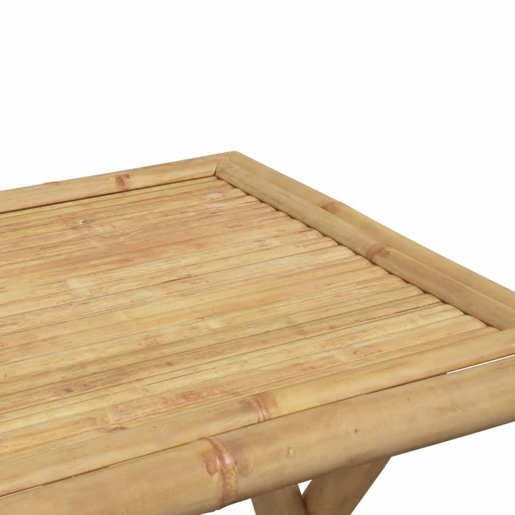 ComfortXL - Table d'Appoint Pliable en Bambou 45x45cm, Petite Table de Jardin Carrée et Nomade – ComfortXL Outdoor Living - Image 7