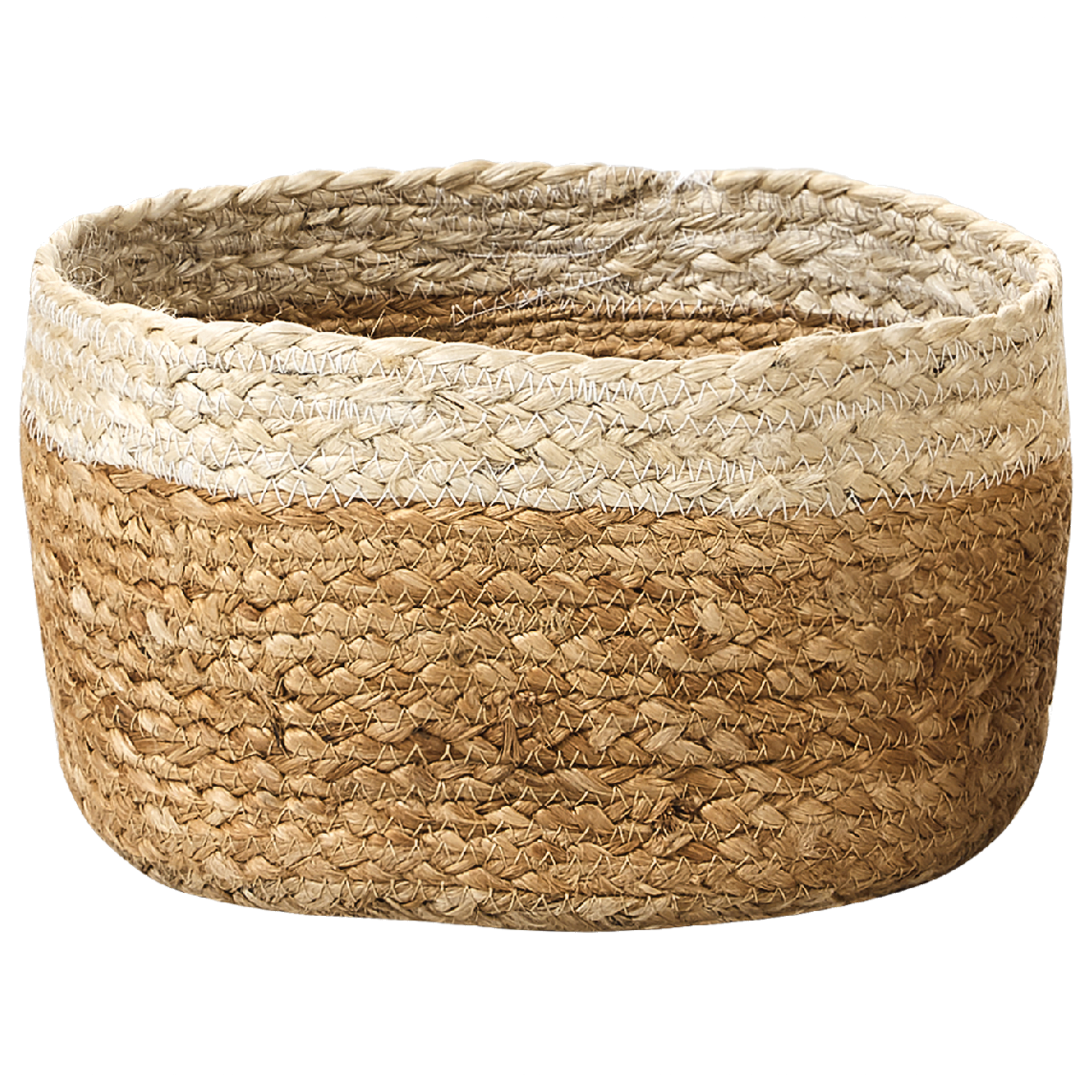 Beliani - Lot de 3 Paniers de Rangement en Jute Naturelle et Beige 13/14/18 cm de Hauteur Accessoire Linge Décoration Boho - Imagen 6