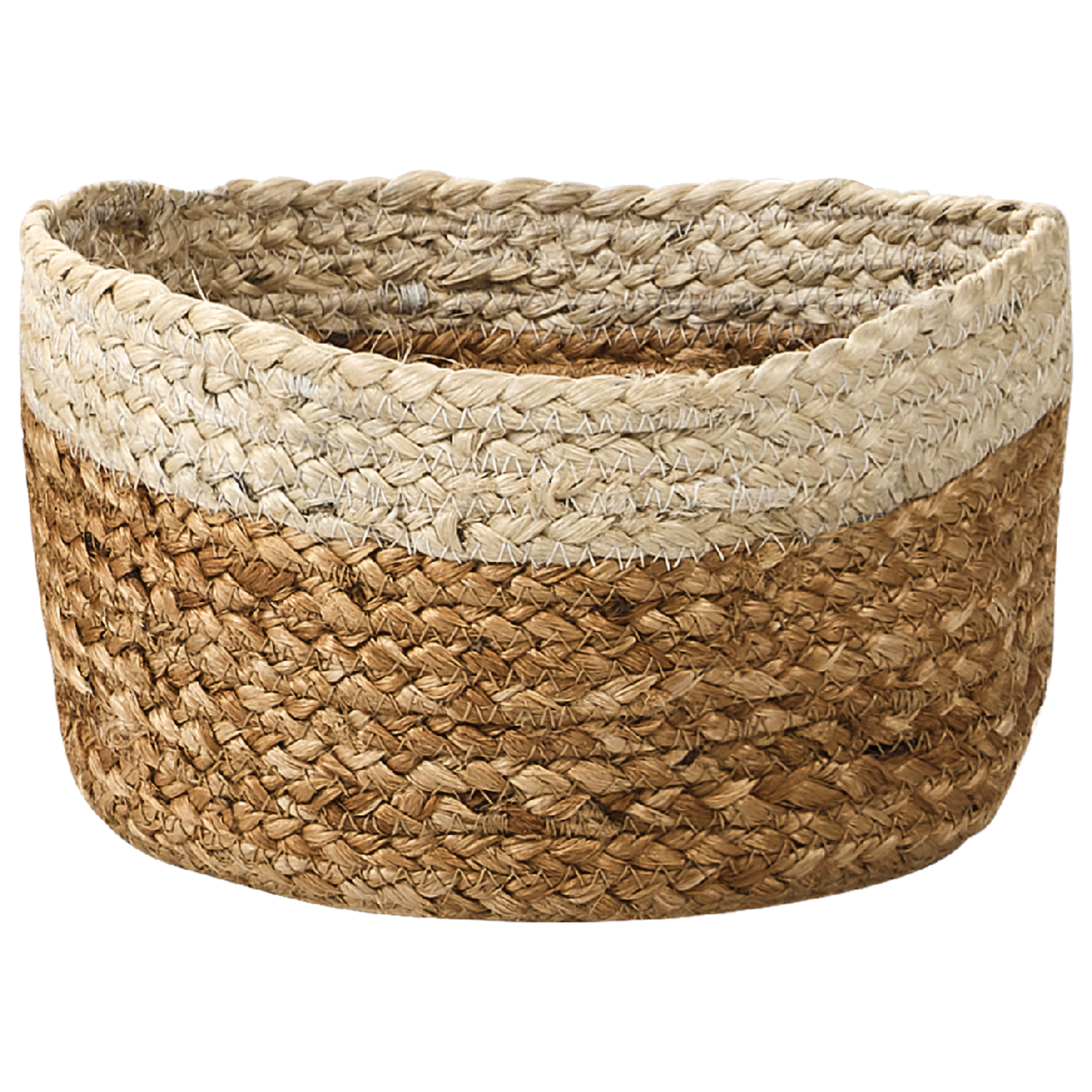 Beliani - Lot de 3 Paniers de Rangement en Jute Naturelle et Beige 13/14/18 cm de Hauteur Accessoire Linge Décoration Boho - Imagen 7