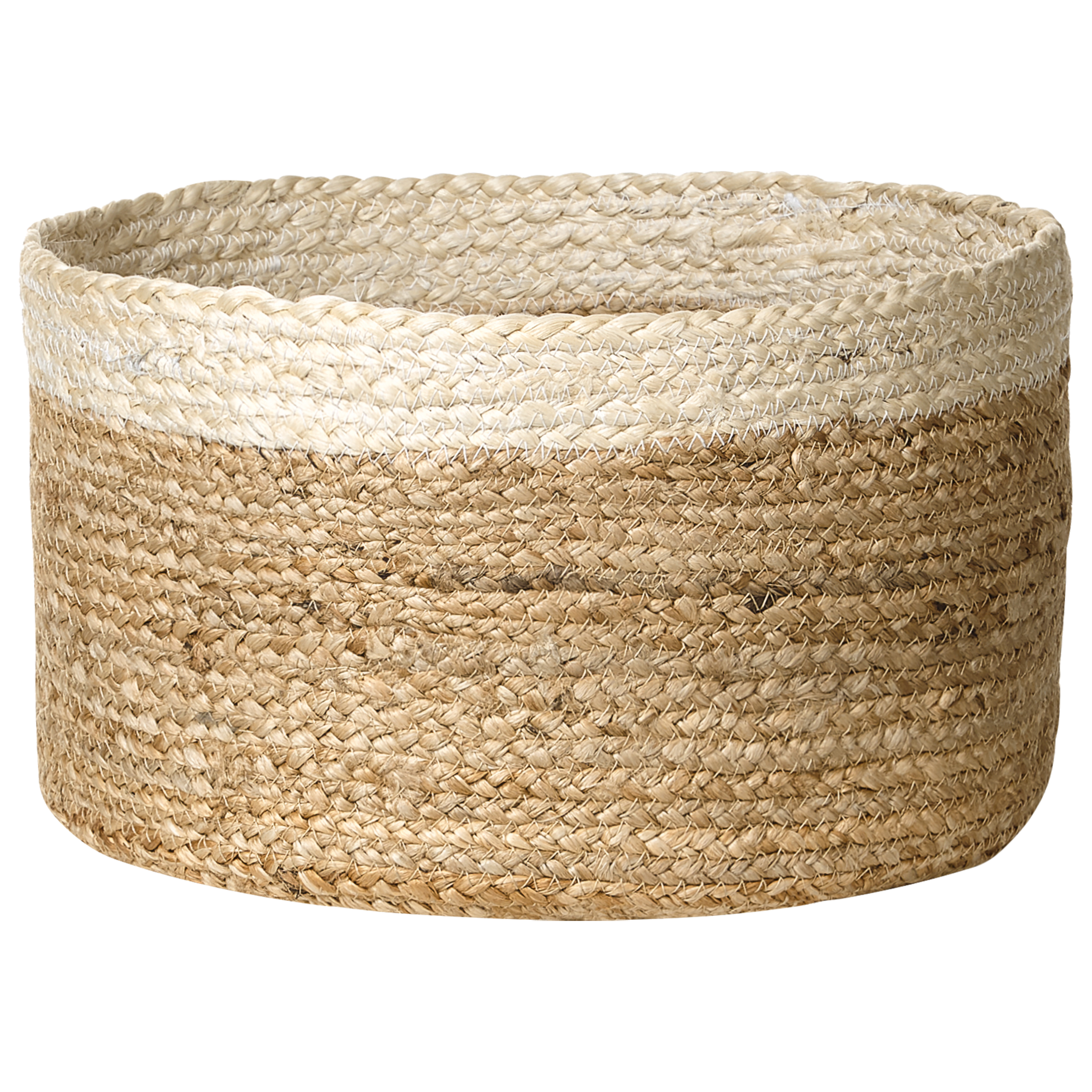 Beliani - Lot de 3 Paniers de Rangement en Jute Naturelle et Beige 13/14/18 cm de Hauteur Accessoire Linge Décoration Boho - Imagen 4