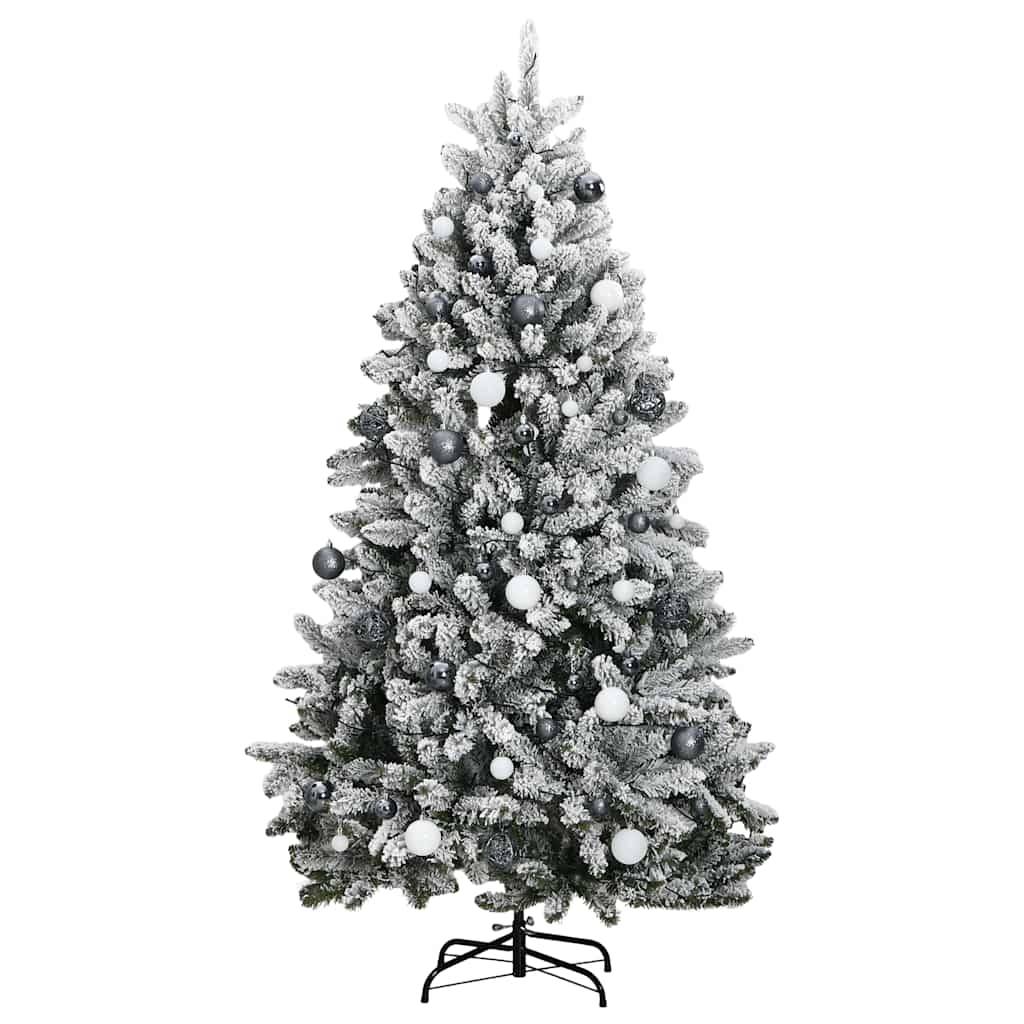 ComfortXL - Sapin de Noël articulé PVC 300 LED et Boules Fêtes Géant Enneigé 270 cm – ComfortXL Outdoor Living - Image 4