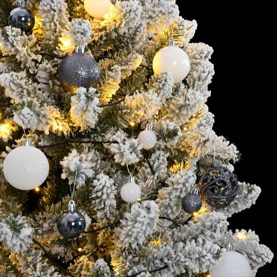 ComfortXL - Sapin de Noël articulé PVC 300 LED et Boules Fêtes Géant Enneigé 270 cm – ComfortXL Outdoor Living - Image 3