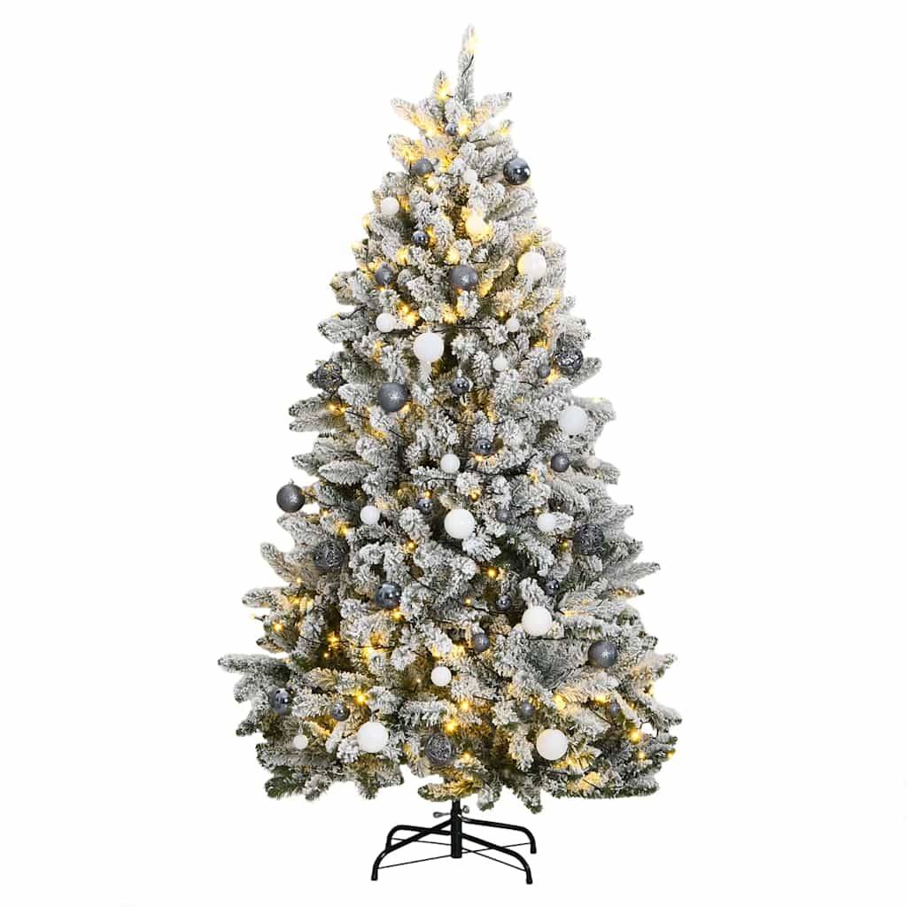 ComfortXL - Sapin de Noël articulé PVC 300 LED et Boules Fêtes Géant Enneigé 270 cm – ComfortXL Outdoor Living - Image 1