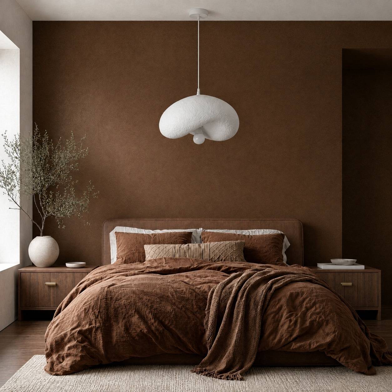 Suspension Plafonnier Moderne Nuage Style Wabi Sabi Blanc Chambre Salon - Image 3