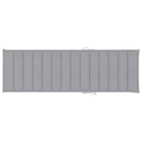 Helloshop26 - Transat chaise longue bain de soleil lit de jardin terrasse meuble d'extérieur avec coussin bois d'acacia solide - Imagen 8