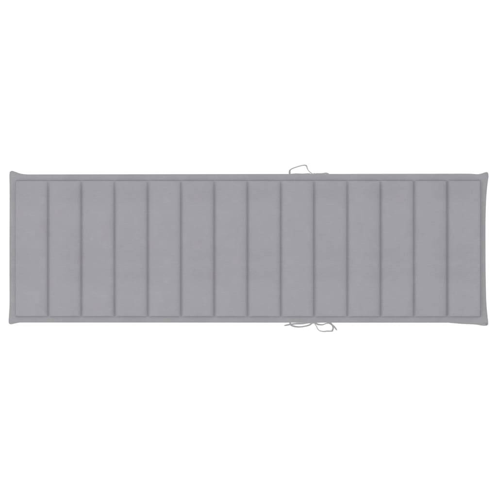Helloshop26 - Transat chaise longue bain de soleil lit de jardin terrasse meuble d'extérieur avec coussin bois d'acacia solide - Imagen 8