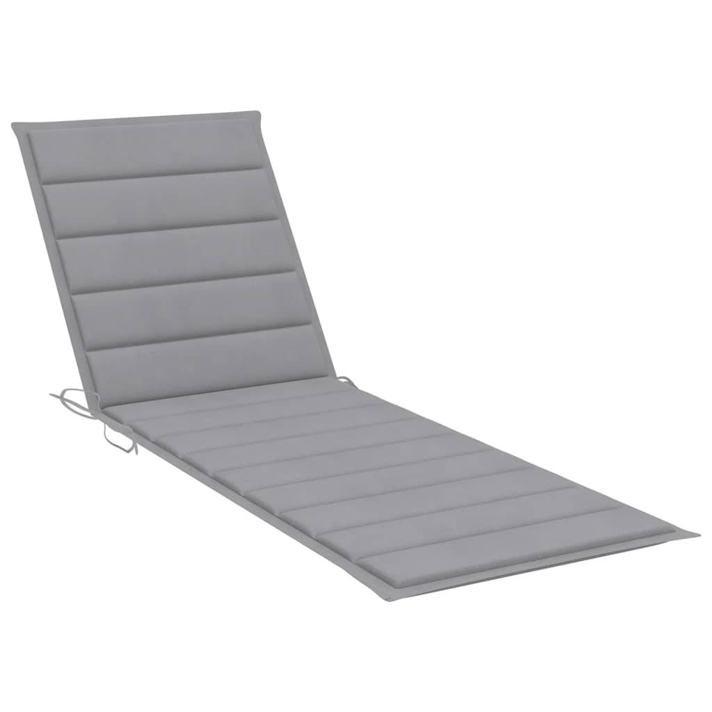 Helloshop26 - Transat chaise longue bain de soleil lit de jardin terrasse meuble d'extérieur avec coussin bois d'acacia solide - Imagen 6