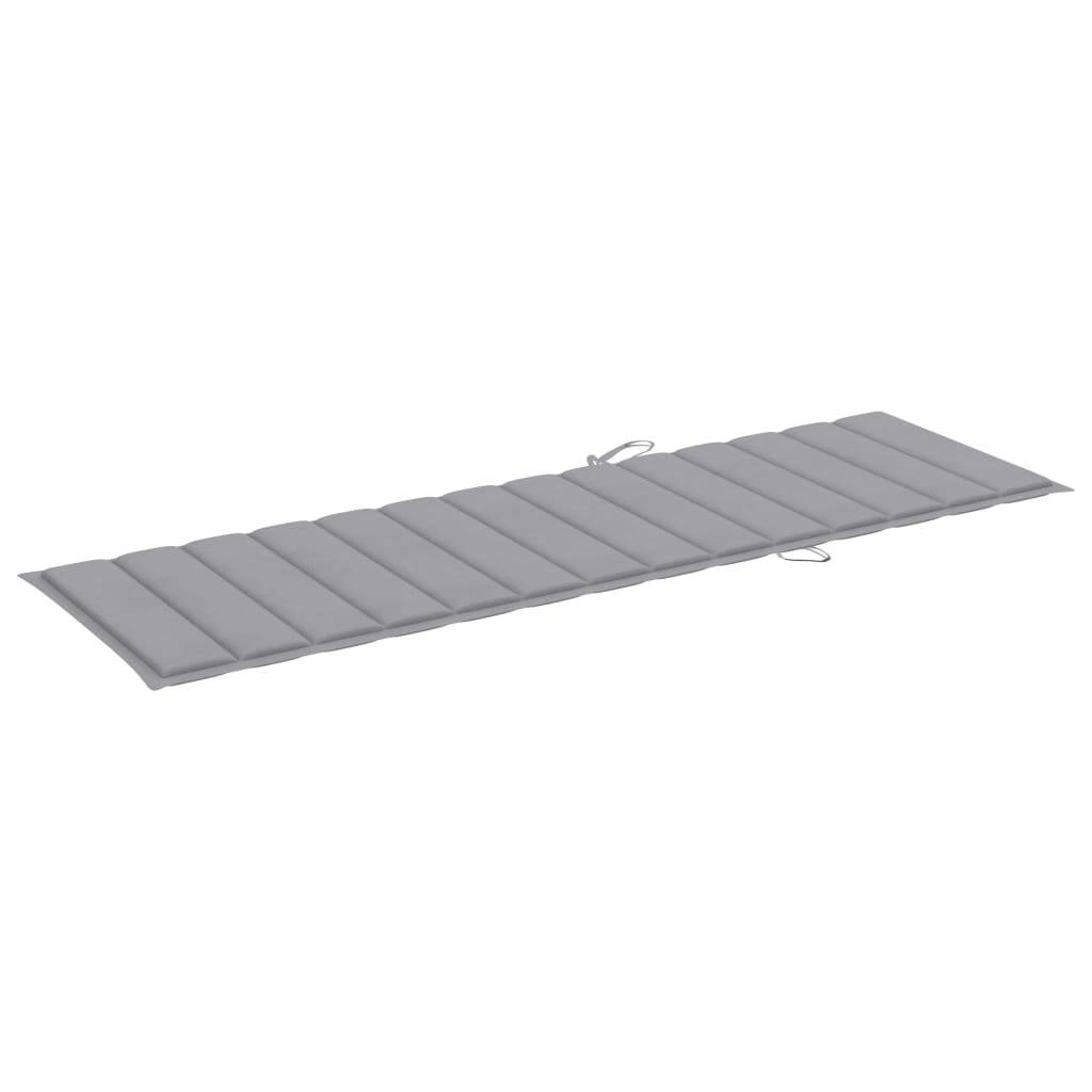 Helloshop26 - Transat chaise longue bain de soleil lit de jardin terrasse meuble d'extérieur avec coussin bois d'acacia solide - Imagen 7