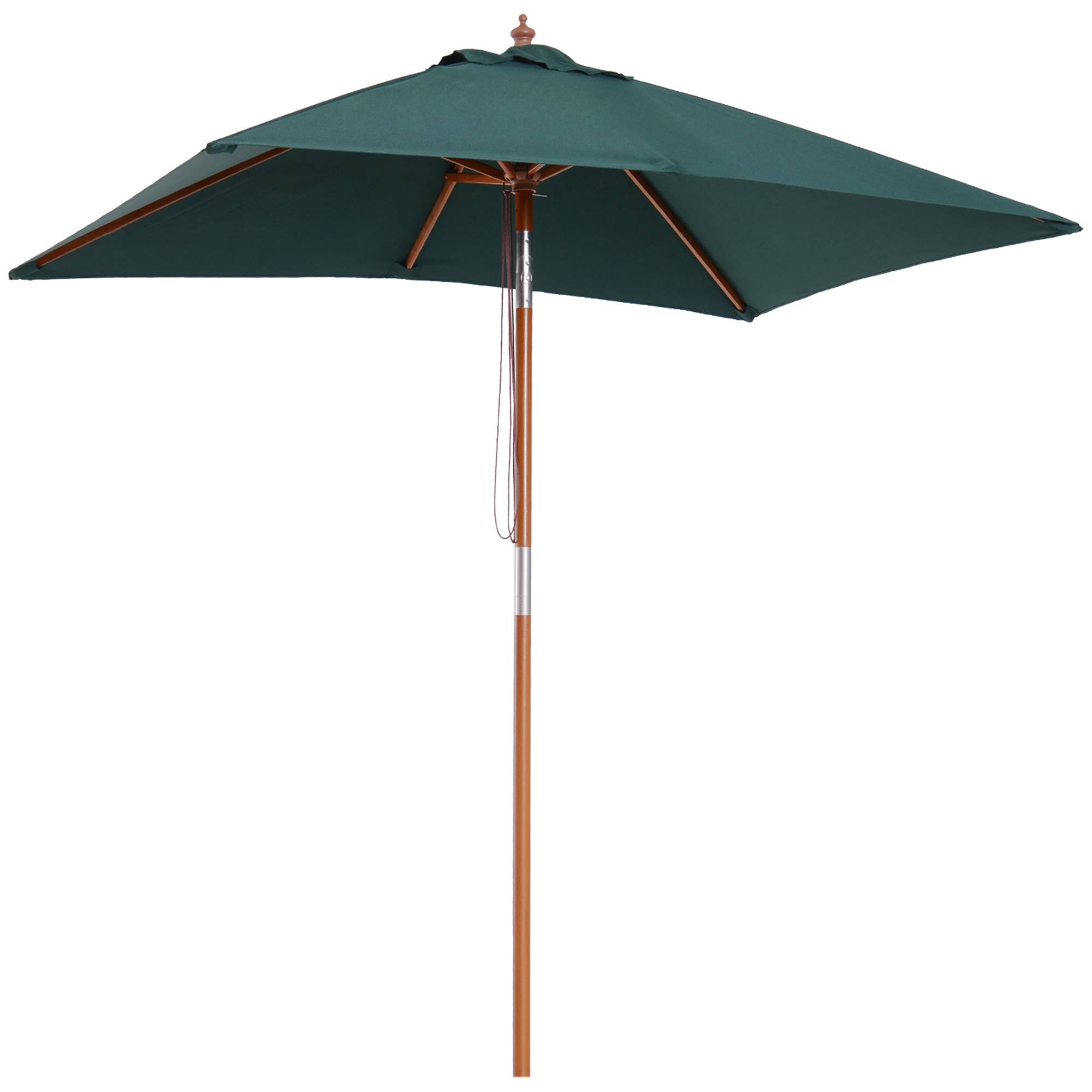 Parasol de jardin Bois Vert 200x150x235 cm - Image 2