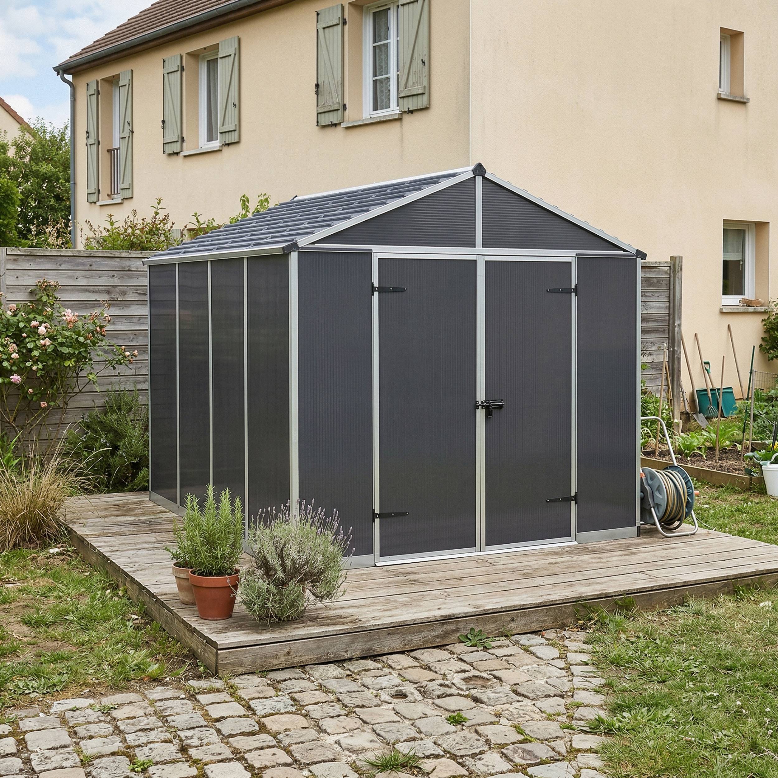 Canopia - Canopia Abri de jardin Rubicon 7,2 m² Gris - Imagen 3
