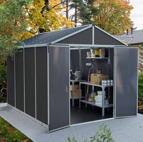 Canopia - Canopia Abri de jardin Rubicon 7,2 m² Gris - Imagen 9