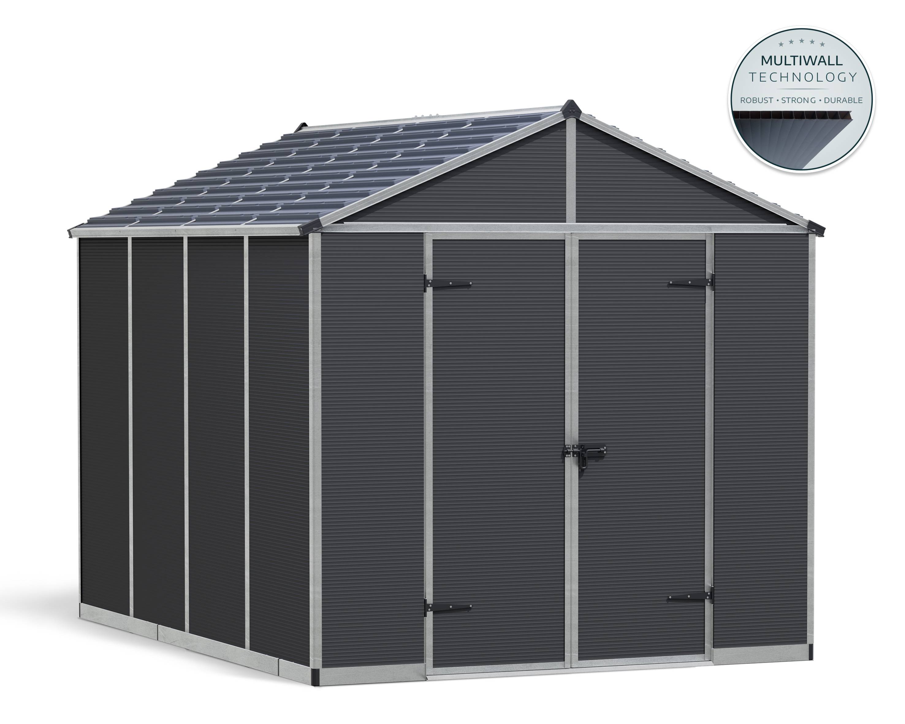 Canopia - Canopia Abri de jardin Rubicon 7,2 m² Gris - Imagen 1
