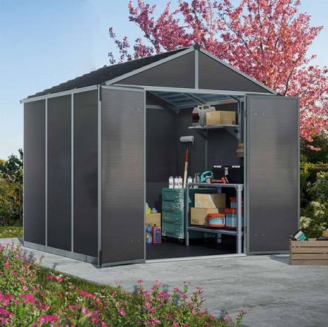 Canopia - Canopia Abri de jardin Rubicon 7,2 m² Gris - Imagen 8
