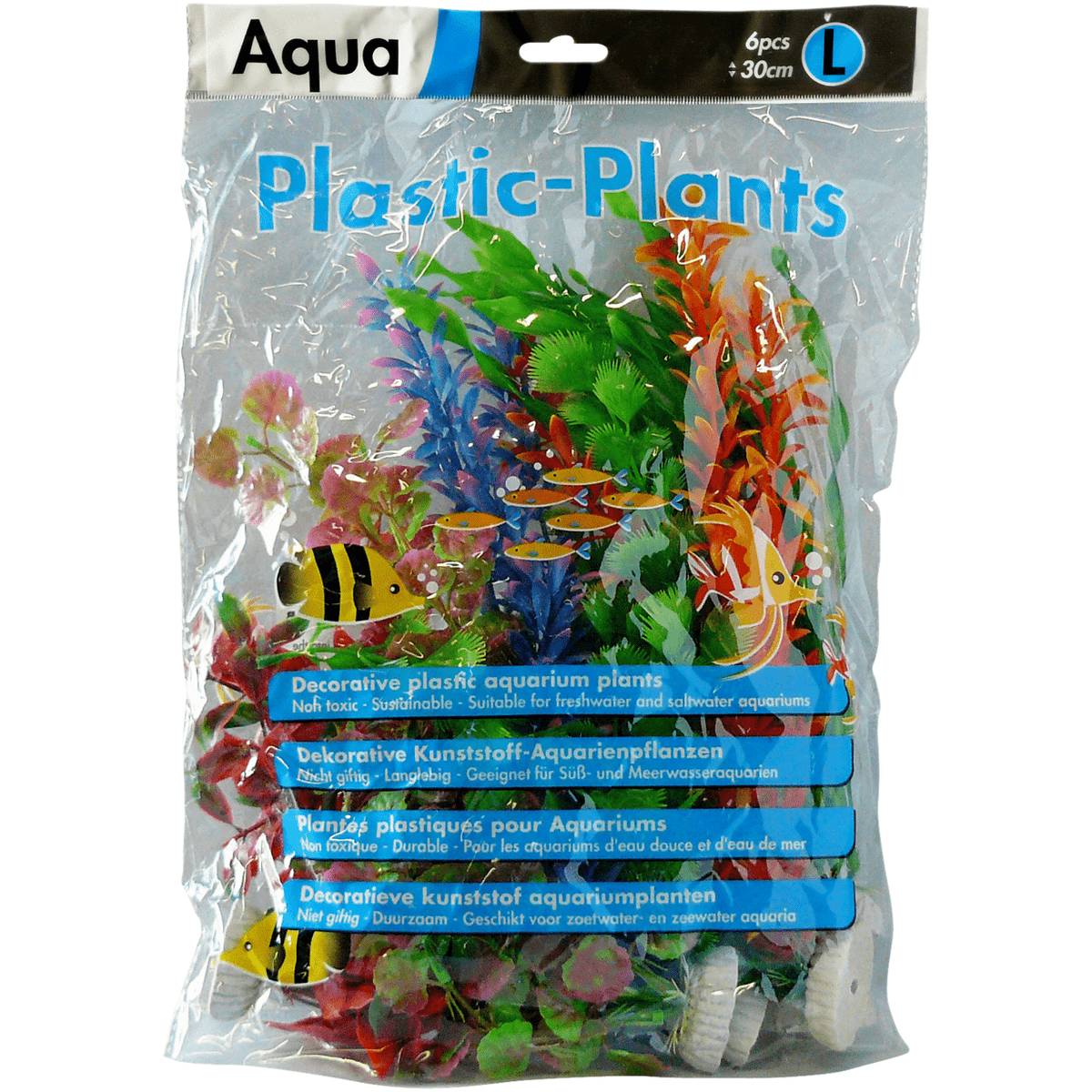 Superfish - Plantes artificielles Aqua 6 pièces plastique 30 cm - SUPERFISH