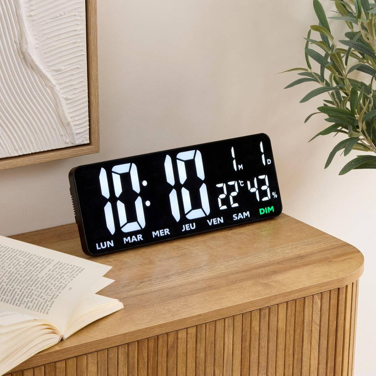 Horloge Digitale Design "Garrett" 35cm Noir - Image 6