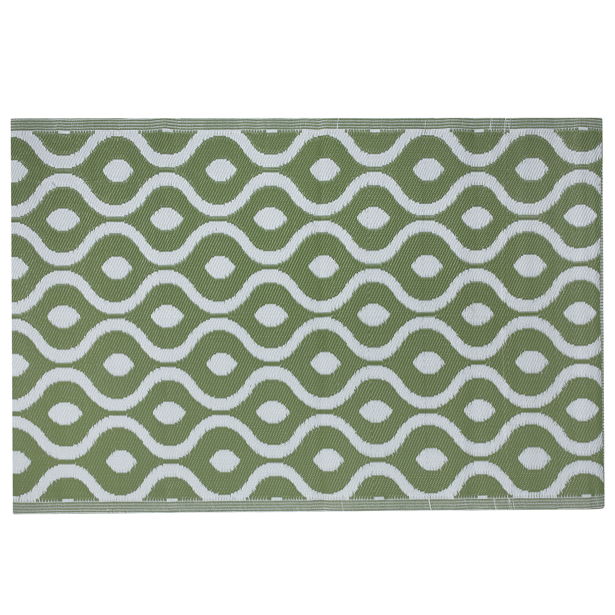 Beliani - Tapis D'Intérieur ou D'Extérieur Vert pour Décoration de Style Moderne et Scandinave pour Salon ou Terasse 120 x 180 cm Beliani - Imagen 1