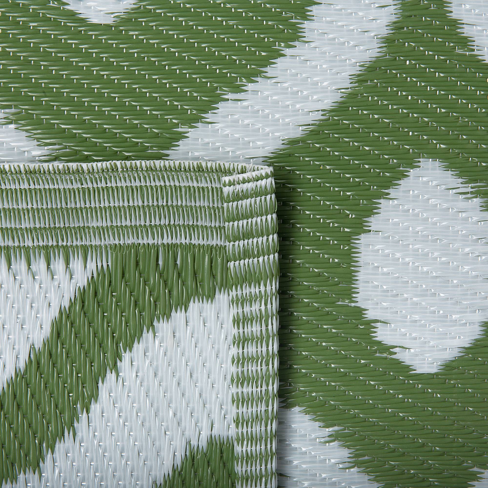 Beliani - Tapis D'Intérieur ou D'Extérieur Vert pour Décoration de Style Moderne et Scandinave pour Salon ou Terasse 120 x 180 cm Beliani - Imagen 6