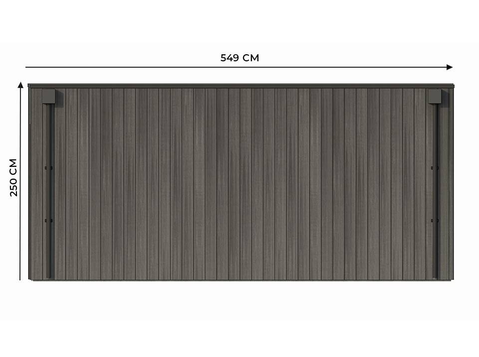 Garage Composite SILVERSTONE - Bardage Couleur Ardoise - Surface : 20m2 - Porte Sectionnelle Motorisée - 2 télécommandes - Imagen 6