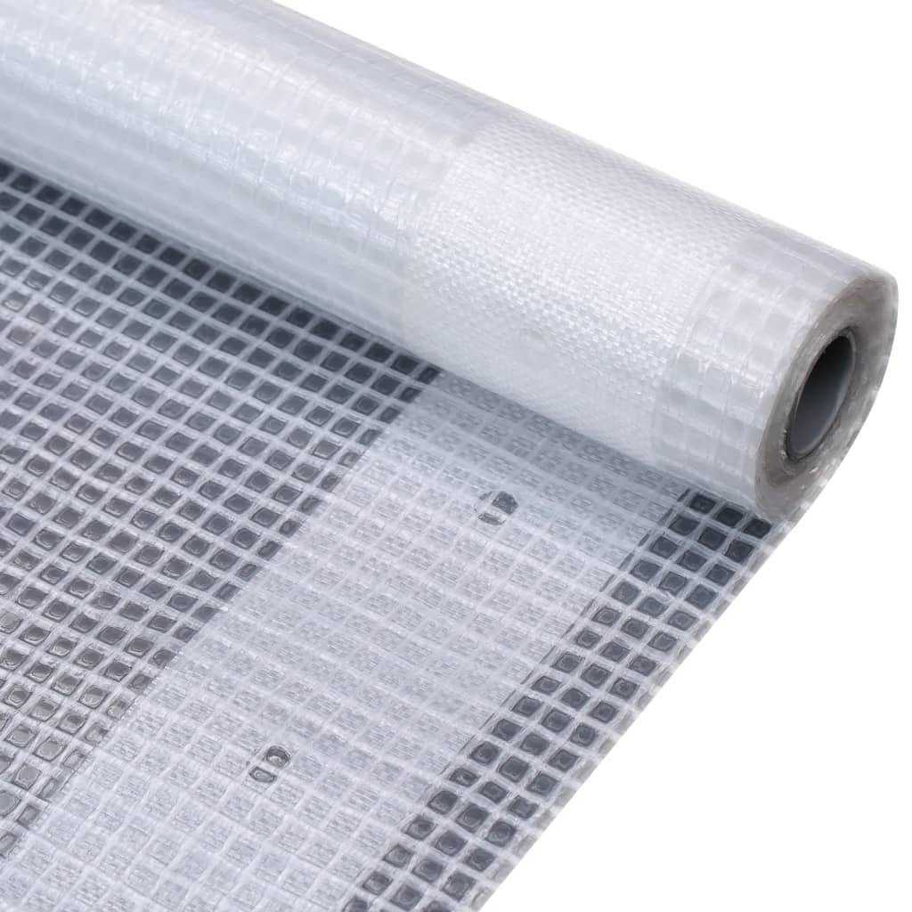 Helloshop26 - Lot de 2 bâches construction de serres bâches de camping protection de meubles de jardin remorques jardin extérieur 260 g/m² 2x20 m blanc - Imagen 5