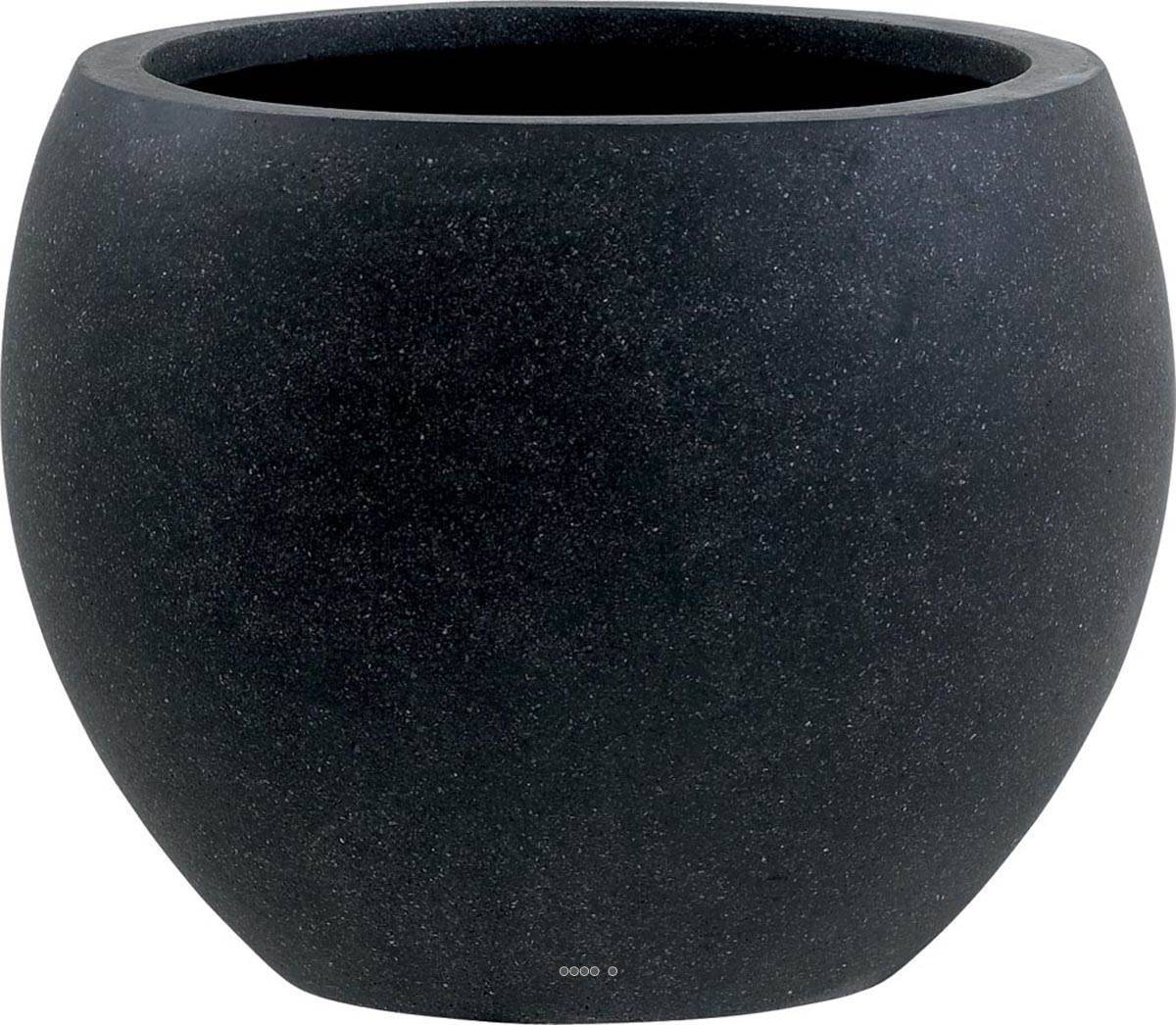 Artificielles - Bac fibres de verre/ composite Teras extérieur Boule D36 xH28 cm Noir - dimhaut: H 28 cm - couleur: Noir