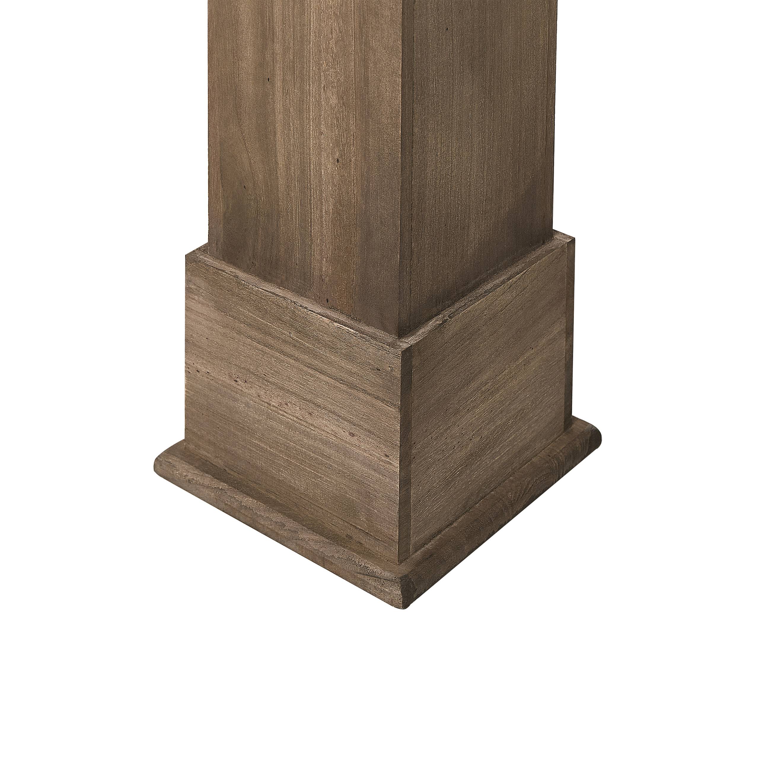 Beliani - Revêtement de Cheminée Bois Paulownia Foncé 104 x 18 x 98 cm Cadre Contour de Cheminée avec Ornements Classique Traditionnel Salon - Imagen 7