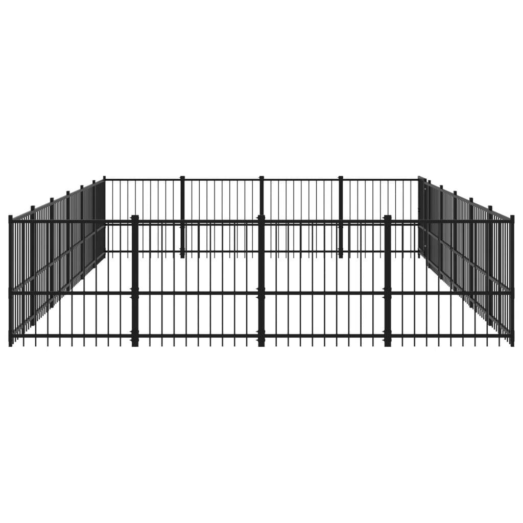 Vidaxl - Chenil d'extérieur pour chiens Acier 22,58 m² vidaXL 3124628 - Imagen 5