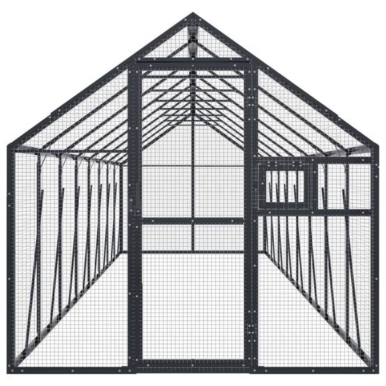 Grande Cage Aluminium Géante Élevage Anthracite 179x800cm - ComfortXL Outdoor Living - Image 3