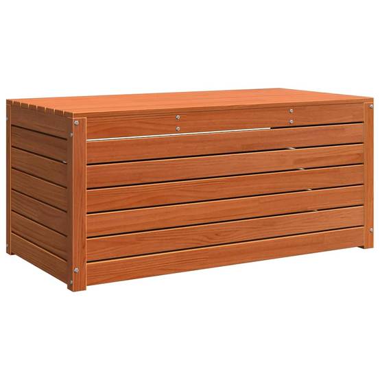 Boîte de rangement bois d'ingénierie brun cire 101 x 50.5 x 46.5 cm - PANGIVO - Image 2