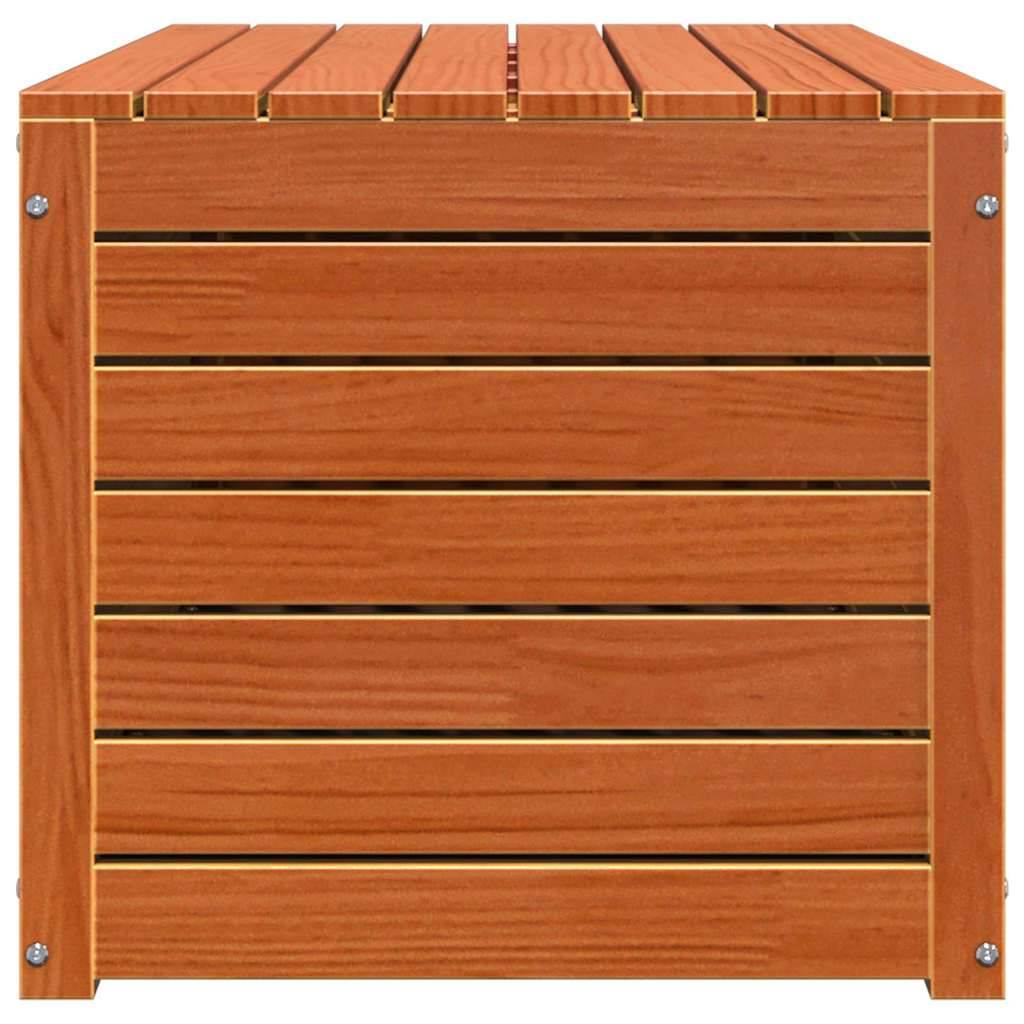 Boîte de rangement bois d'ingénierie brun cire 101 x 50.5 x 46.5 cm - PANGIVO - Image 7
