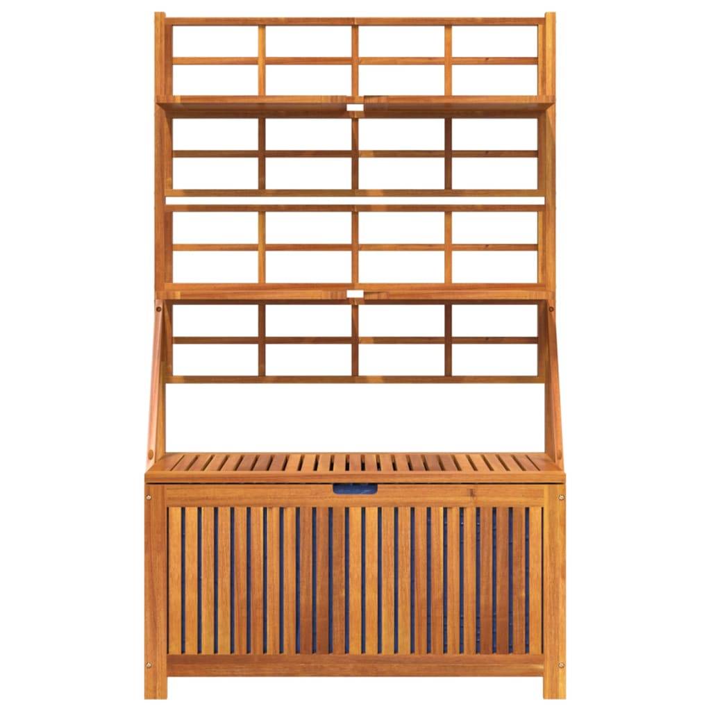 Helloshop26 - Boîte de rangement avec treillis 99 x 50 x 160 cm acacia massif - Imagen 2