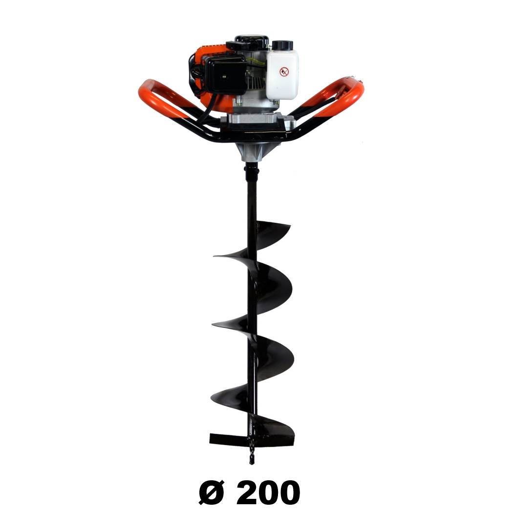 Gt Garden - Tarière thermique 52 cm3, 3 CV + mèche 200 mm - GT GARDEN - Imagen 1