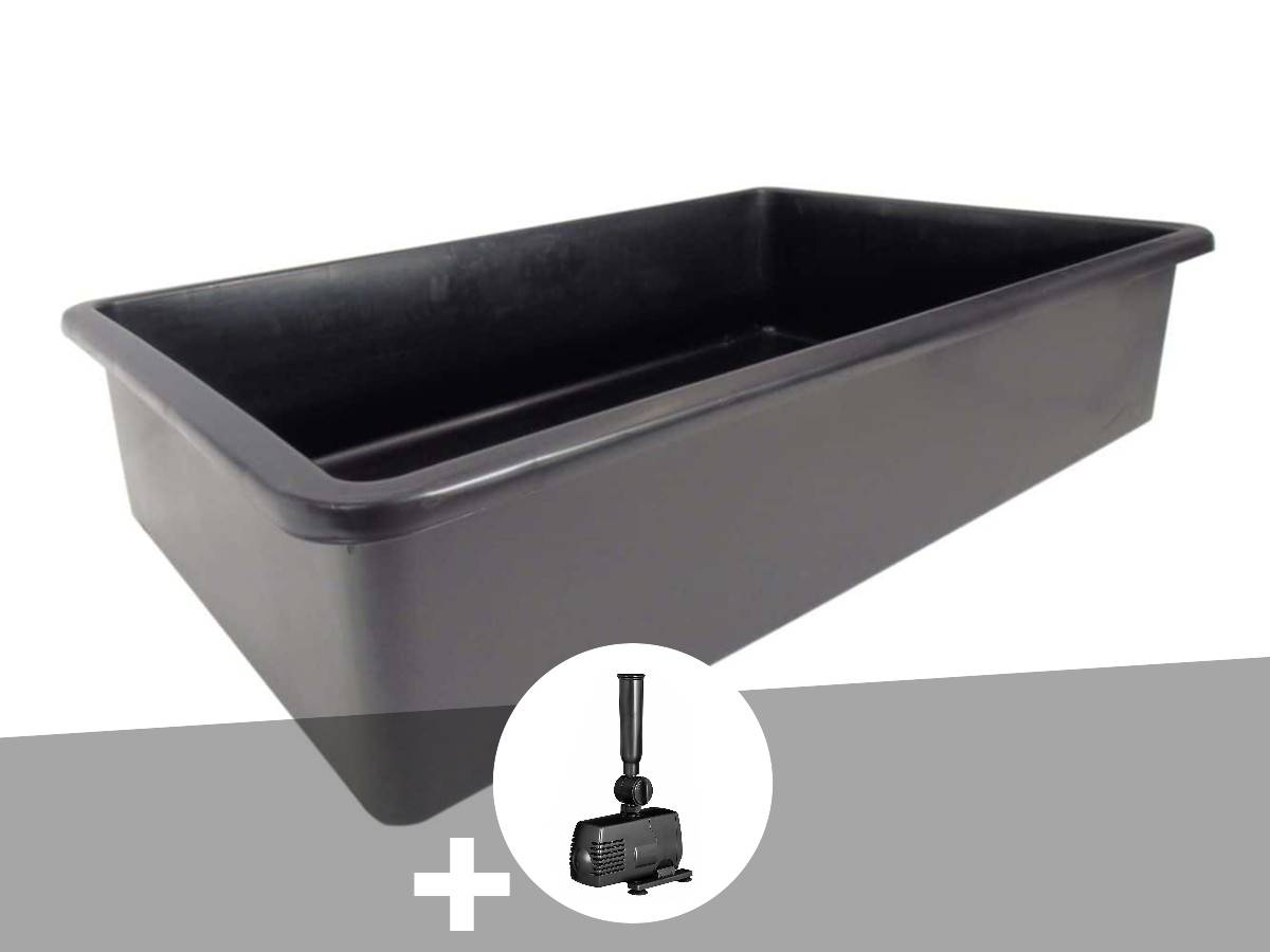 Ubbink - Bassin préformé Victoria Quadro rectangulaire 0,83 m? 475 L + pompe filtration - Ubbink